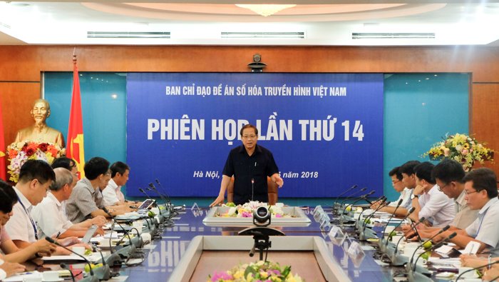 Bộ trưởng Trương Minh Tuấn chủ trì phiên họp Ban chỉ đạo số hóa truyền hình Việt Nam phiên thứ 14.