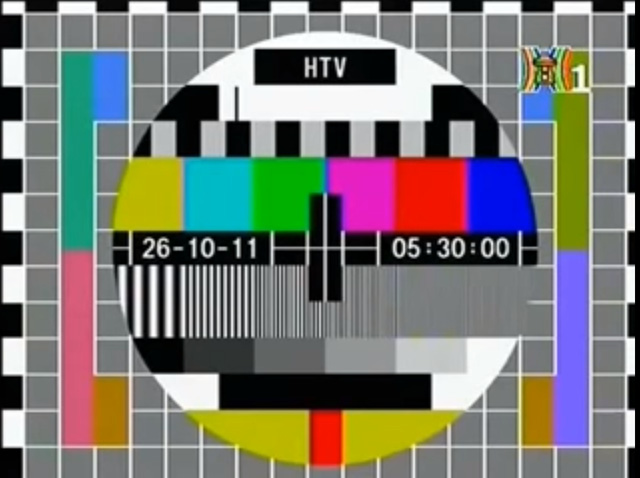 Test card trên đài Hà Nội.