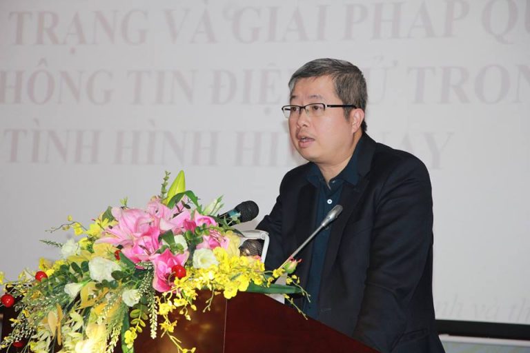 Ông Nguyễn Thanh Lâm, Cục trưởng Cục PTTH và TTĐT. Ảnh: Việt Hải.