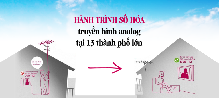 Hành trình số hóa truyền hình analog tại 13 thành phố lớn