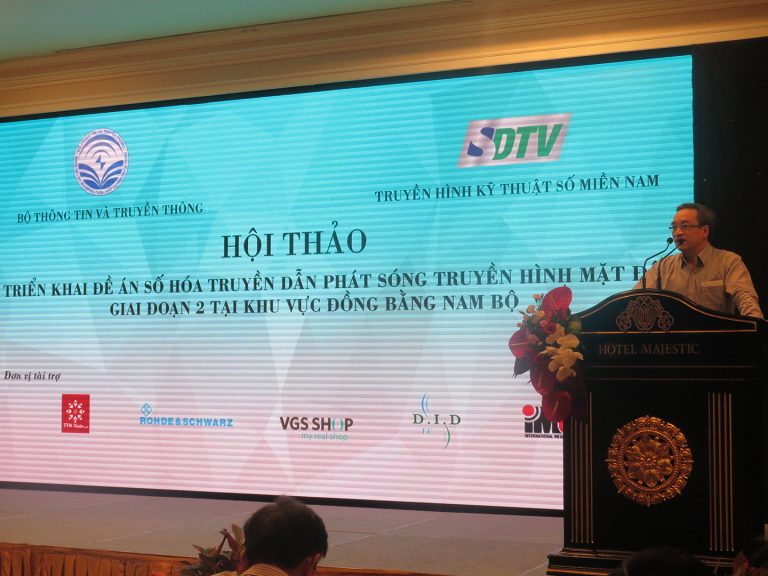 Ông Phan Tâm - Thứ trưởng Bộ Thông tin và Truyền thông phát biểu khai mạc hội thảo.