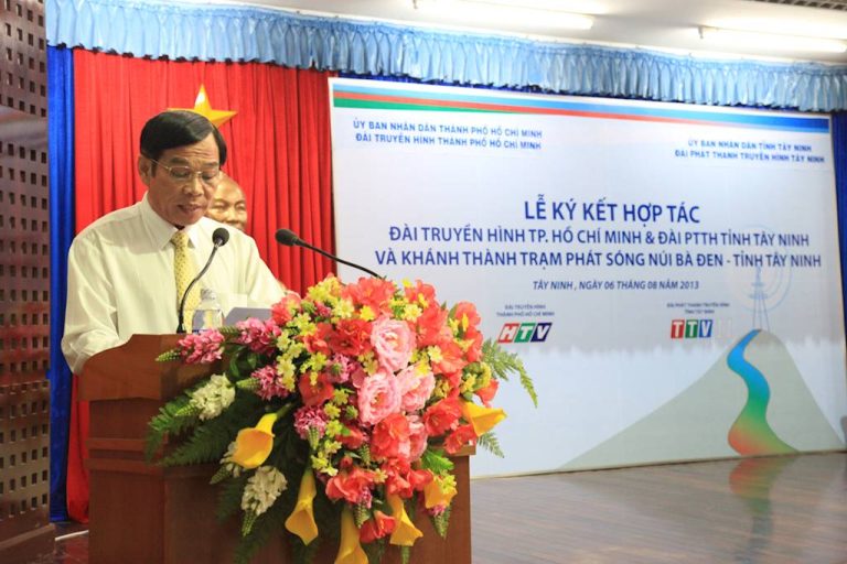 Trạm phát sóng núi Bà Đen - Tây Ninh mới được khánh thành từ tháng 8/2013. Ảnh minh họa: Đài PT-TH Tây Ninh.