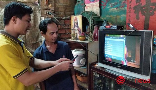 Hộ nghèo tại Sóc Trăng được nhận đầu thu hỗ trợ của nhà nước. Ảnh: Huỳnh Phú