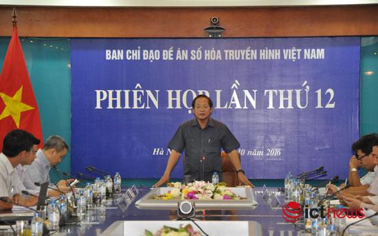 Bộ trưởng Trương Minh Tuấn phát biểu chỉ đạo tại phiên họp 12 vào sáng ngày 19/10/2016.