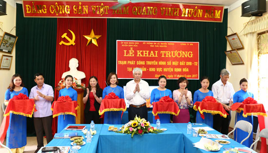 Thái Nguyên: Khai trương trạm phát sóng truyền hình số mặt đất DVB-T2 tại Định Hóa