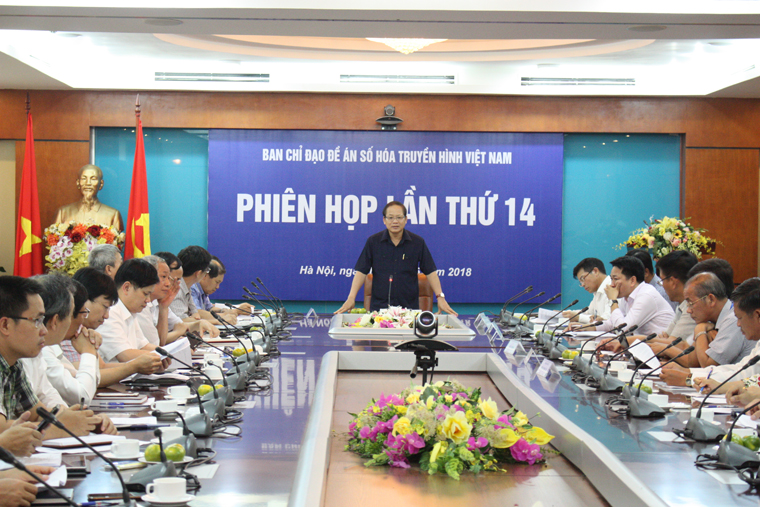 Toàn cảnh phiên họp lần thứ 14 của Ban Chỉ đạo Đề án số hóa truyền hình Việt Nam