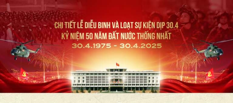 Chi tiết lịch diễu binh, diễu hành và sự kiện trọng điểm chào mừng lễ 30.4 ở TP.HCM THIẾT KẾ: UYỂN NHI