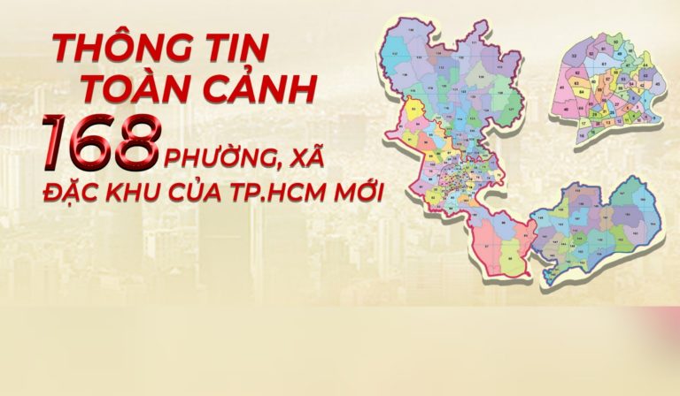 Tra cứu nhanh 168 phường, xã, đặc khu thuộc TP.HCM mới