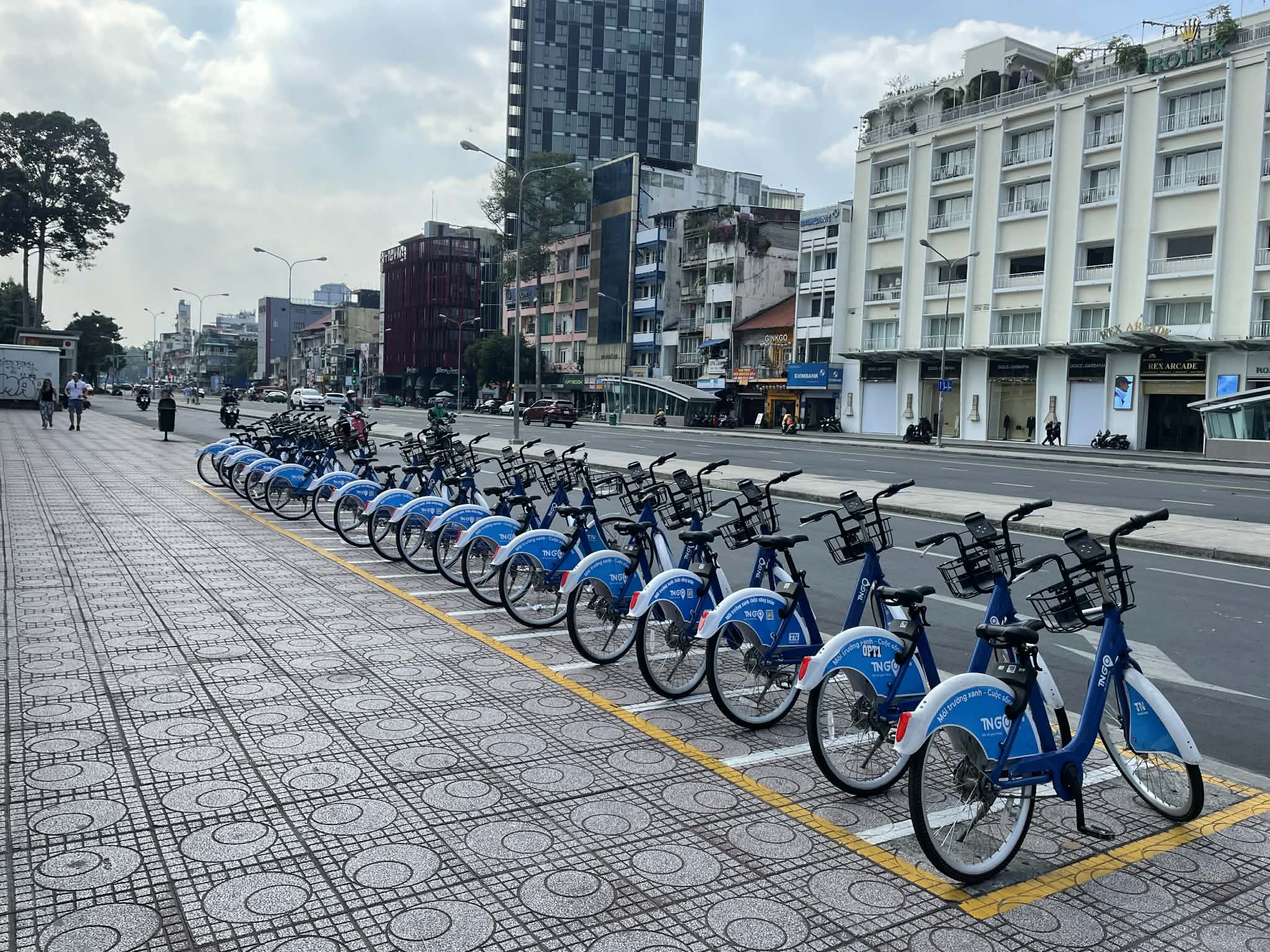 Xe đạp công cộng tại TP.HCM - Ảnh: LÊ PHAN