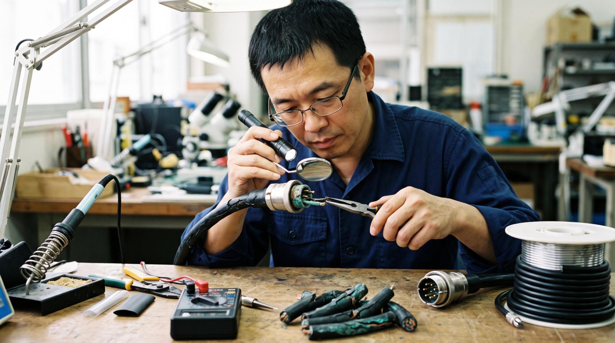 Kiểm tra và thay dây cáp, đầu nối