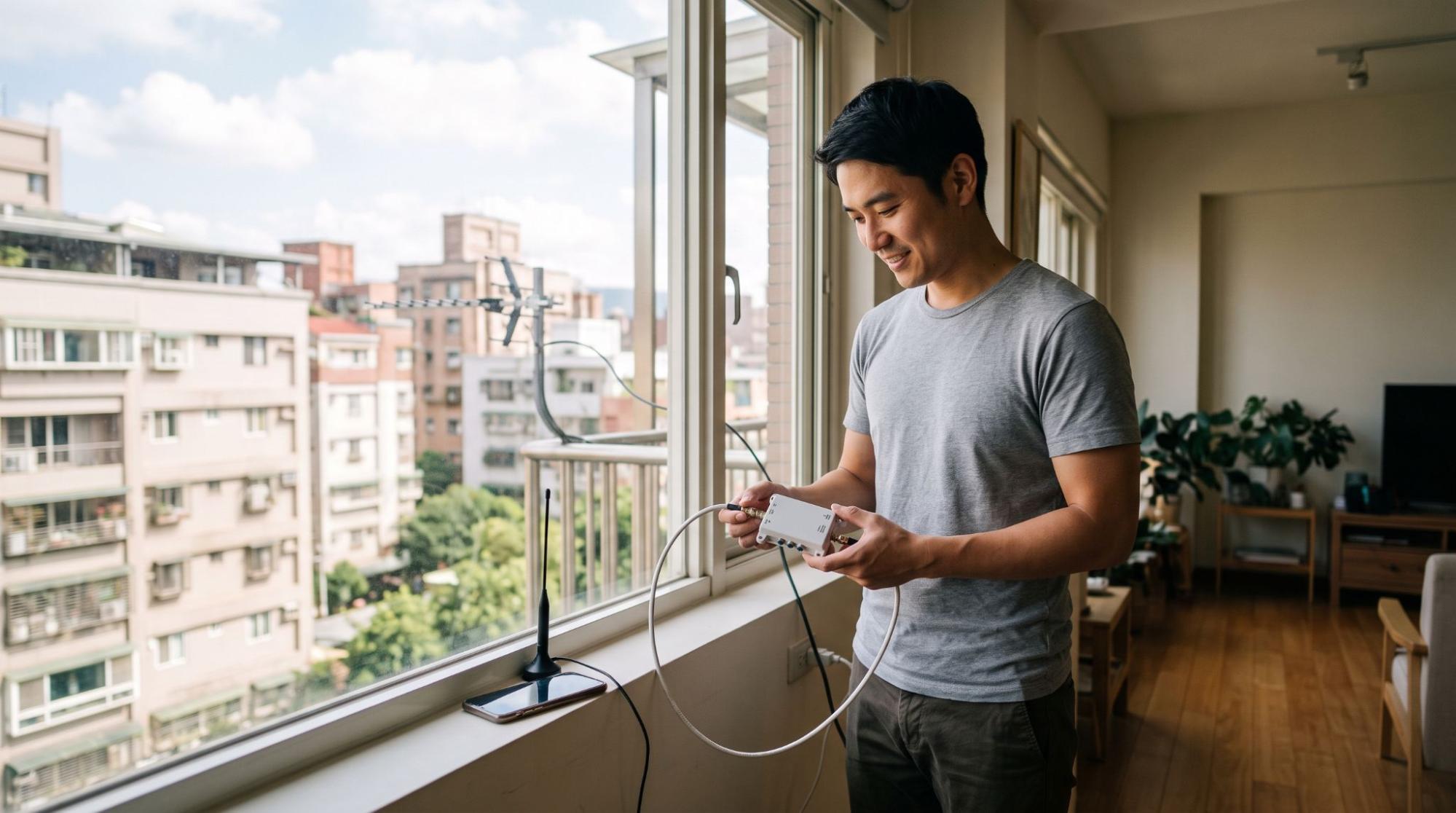 Sử dụng anten khuếch đại tín hiệu